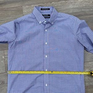 Tiger 16 32/33 Blue/Purple Checkered Dress Shirt
